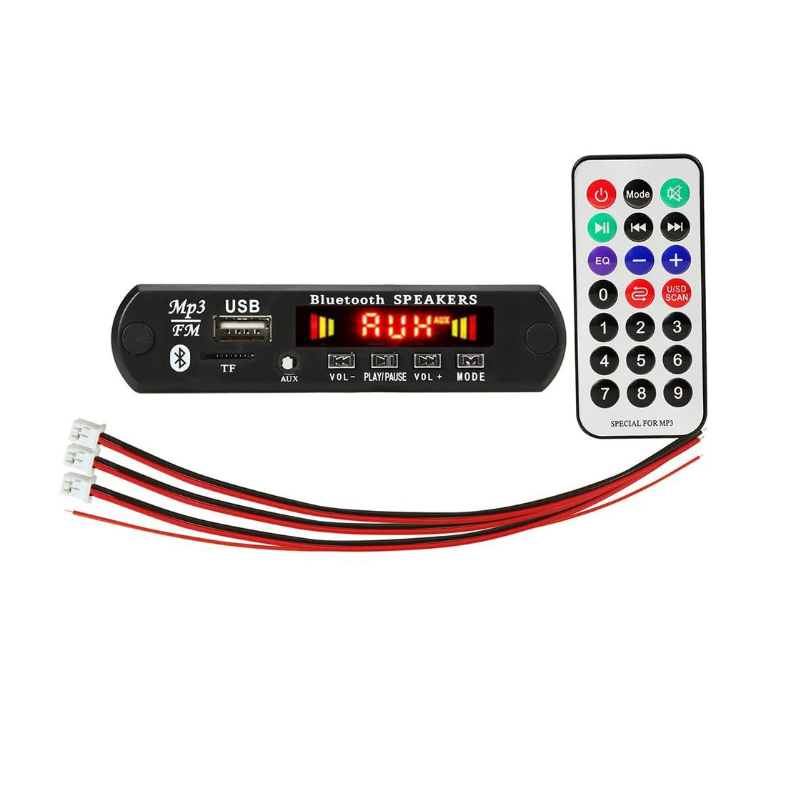 Aiwjeakh DC 5V 2X3W 6W VerstäRker Decoder Board Bluetooth V5.0 Auto MP3 Player USB Aufnahmemodul FM AUX Radio für Lautsprecher von Aiwjeakh