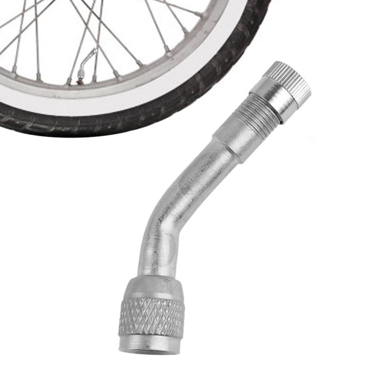 Aizuoni Fahrrad Ventile Adapter, Adapter Fahrradventil Auf Autoventil, Auto-Reifenverlängerungs-Luftadapter, Reifenschaft-Verlängerungsventil Mit 90-Grad-Biegung, Auto Scooter Ventilverlängerung von Aizuoni