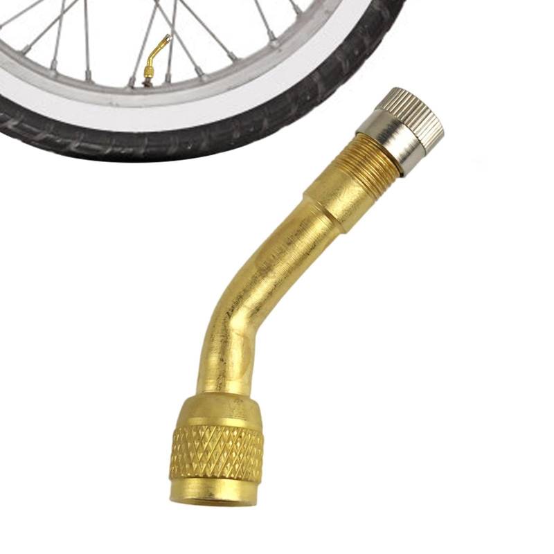 Aizuoni Fahrradventil Adapter, Adapter Fahrradventil, Auto-Radventil-Adapte, Tragbares Auto-LKW-Motorradreifen-Radventil Mit 90-Grad-Biegung, Auto Scooter Ventilverlängerung Für Autos, Lastwagen von Aizuoni