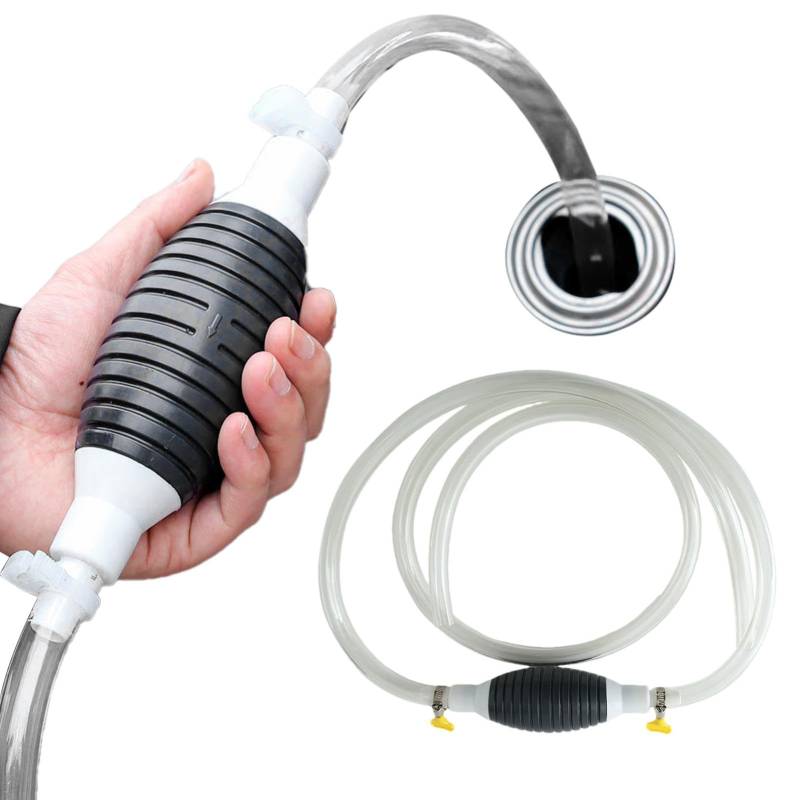 Aizuoni Pumpe Wasser Abpumpen, Absaugpumpe, Multifunktionale Handpumpe Wasser, Pumpe Zum Abpumpen Von Wasser, Ölpumpe Flüssigkeitssauger Für Effiziente Infusion, Autoteile Mit Vergrößertem Gummiball von Aizuoni