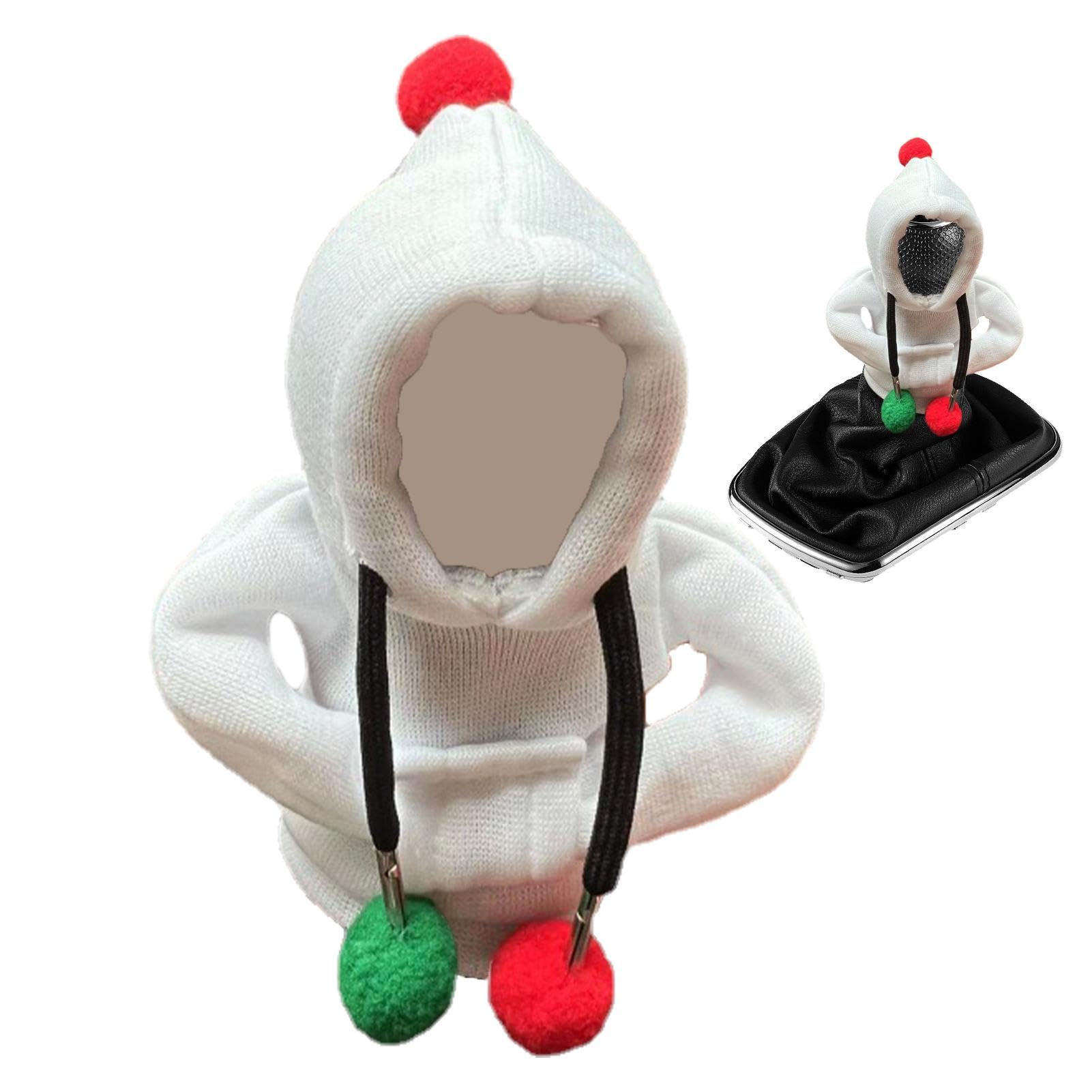 Aizuoni Weihnachtskollektion Hoodie-Auto-schalthebel-zubehör, Weihnachten Gangschaltung Hoodi, Schaltknauf Hoodie, Auto-Schaltknauf-Hoodie, Schaltknauf Abdeckung, Gearshift-Hoodie-Abdeckung von Aizuoni