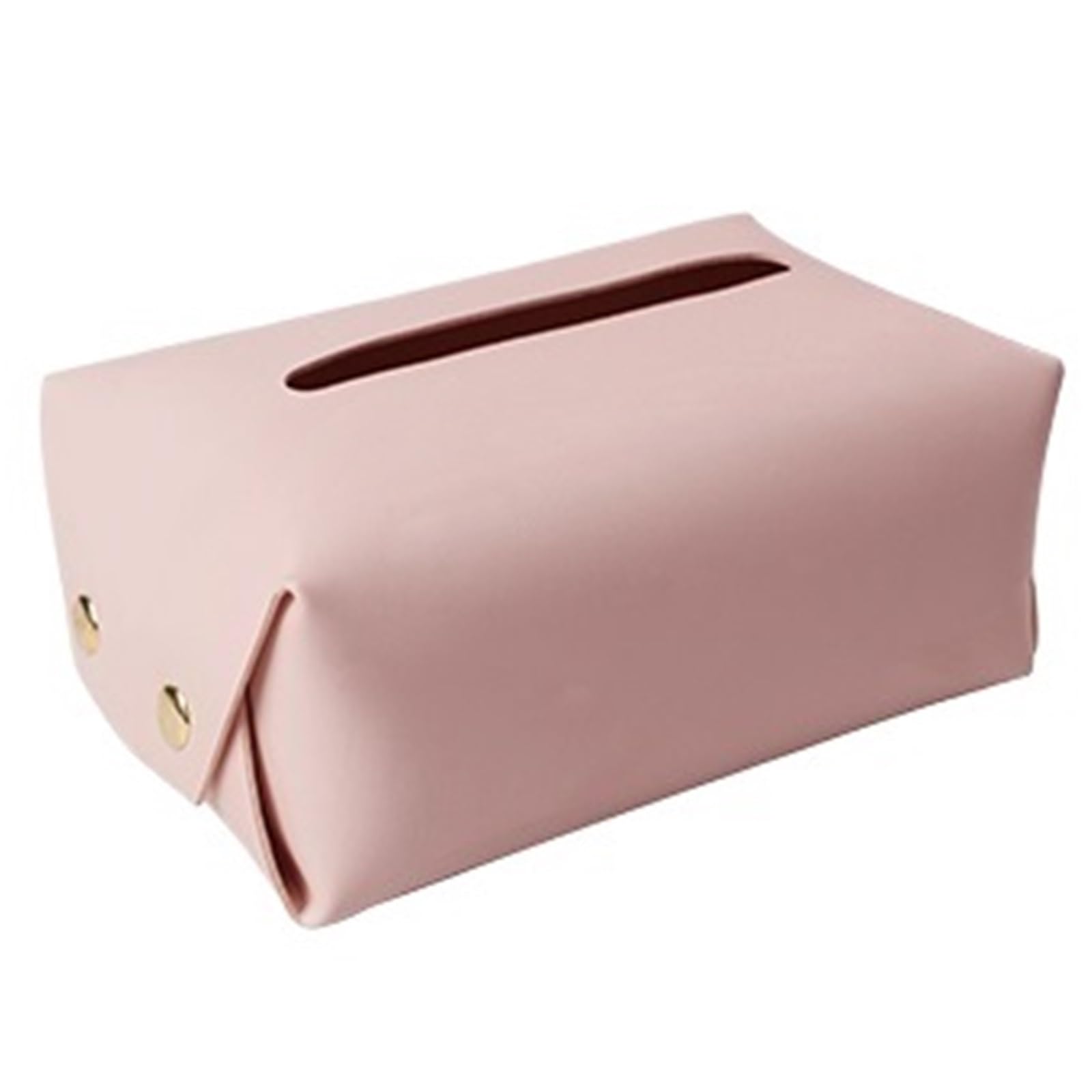 1 Stück Auto-Tissue-Box-Halter PU-Leder Auto Center Console Armlehne Serviettenbox Sonnenblende Rücksitz Tissue Case Fix Strap Autozubehör(Pink) von Ajhui