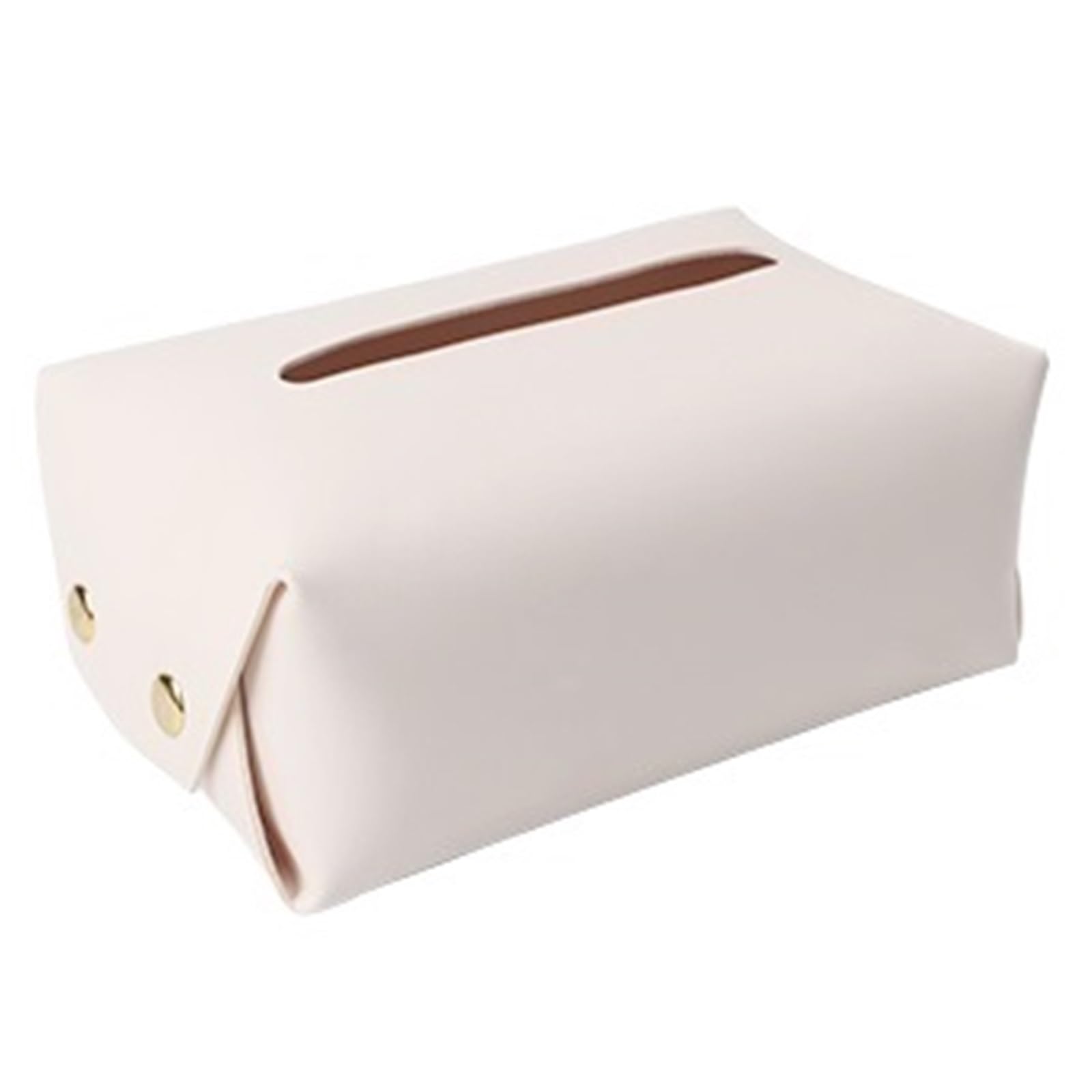 1 Stück Auto-Tissue-Box-Halter PU-Leder Auto Center Console Armlehne Serviettenbox Sonnenblende Rücksitz Tissue Case Fix Strap Autozubehör(White) von Ajhui