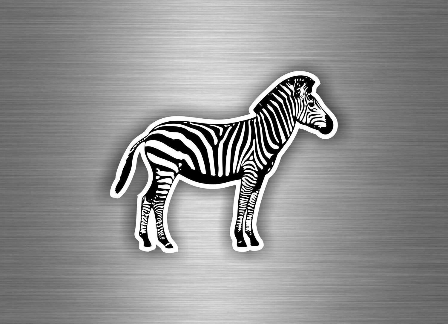 Akachafactory Aufkleber Sticker Auto Motorrad Zebra, Tiere Decoration Zimmer R1 von Akachafactory