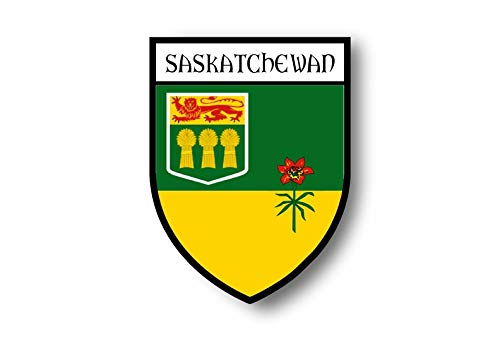 Akachafactory Aufkleber Sticker autoaufkleber Wappen Schild Flagge flaggen Fahne Saskatchewan von Akachafactory