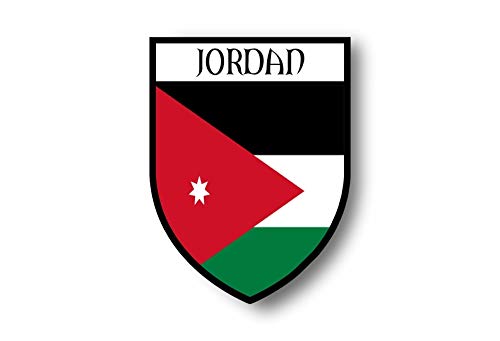 Akachafactory Aufkleber Sticker autoaufkleber Wappen Schild Flagge flaggen Fahne jordanien von Akachafactory