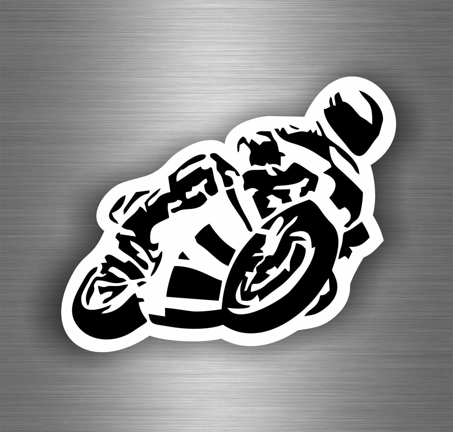 Akachafactory Selbstklebend Wandtattoo Biker Auto Motorrad Helm Circuit Tuning Biker von Akachafactory