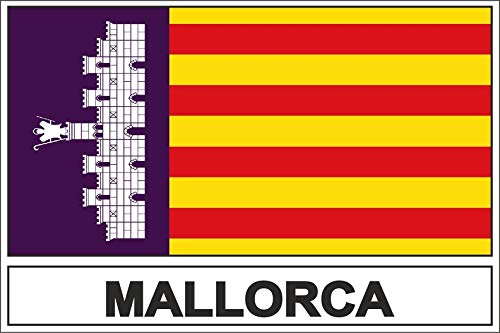 Akachafactory Sticker Aufkleber Flaggen Flagge Fahne Mallorca von Akachafactory