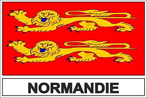 Akachafactory Sticker Aufkleber Flaggen Flagge Fahne Normandie von Akachafactory