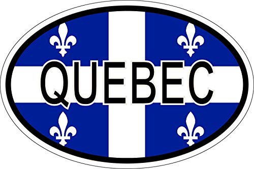 Akachafactory Sticker Aufkleber Nationalitätenkennzeichen Flagge Fahne Quebec von Akachafactory