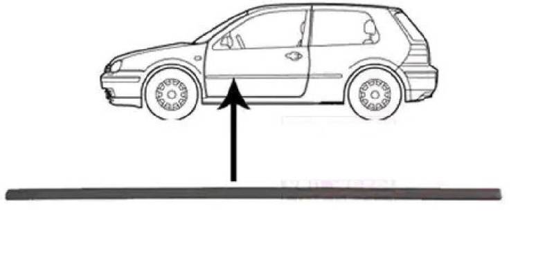 A-5825406 - OE 6N4853074B41 Zierleiste, hinten rechts für Polo (6N), Siehe Foto von Akhan