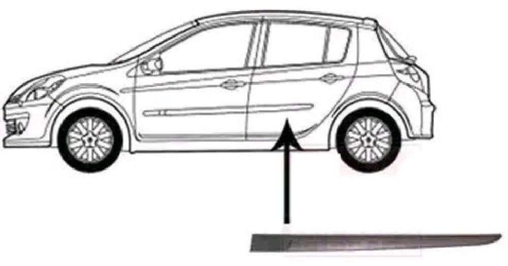 A-RN3251454 - OE 7701476428 Zierleiste, hinten Links für Clio III, Siehe Foto von Akhan