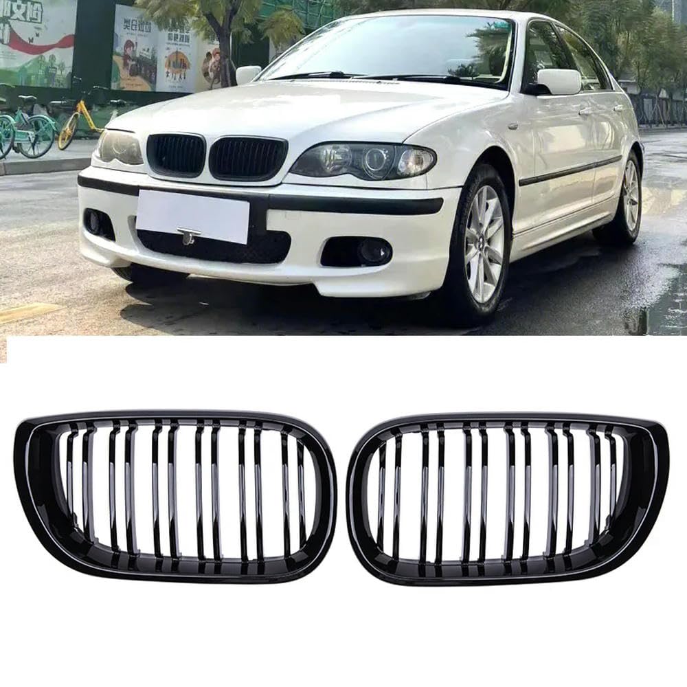 AkonRema - Auto-Frontstoßstangengitter Ersatz-Nierengitter Renngitter - passt für BMW 3 Series E46 4 Door 2002-2005 von AkonRema