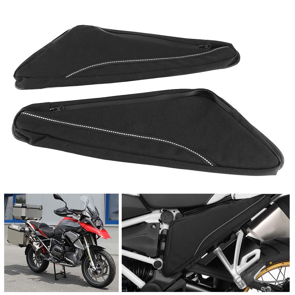 2-teilige Motorrad-Werkzeugtasche Seitentasche Dreieck-Aufbewahrungstasche Motorrad-Reparaturwerkzeug Passend für R1250GS F750GS F850GS von Akozon