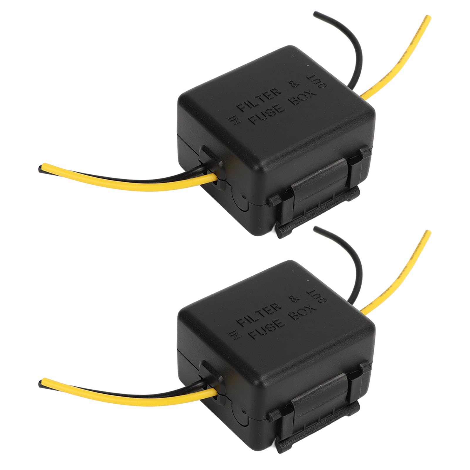 2Pcs Auto Power Filter 12V Interferenz Beweis Geräusche Reduktion Zuverlässige Stereo Netzteil Filter Für Equalizer Verstärker von Akozon