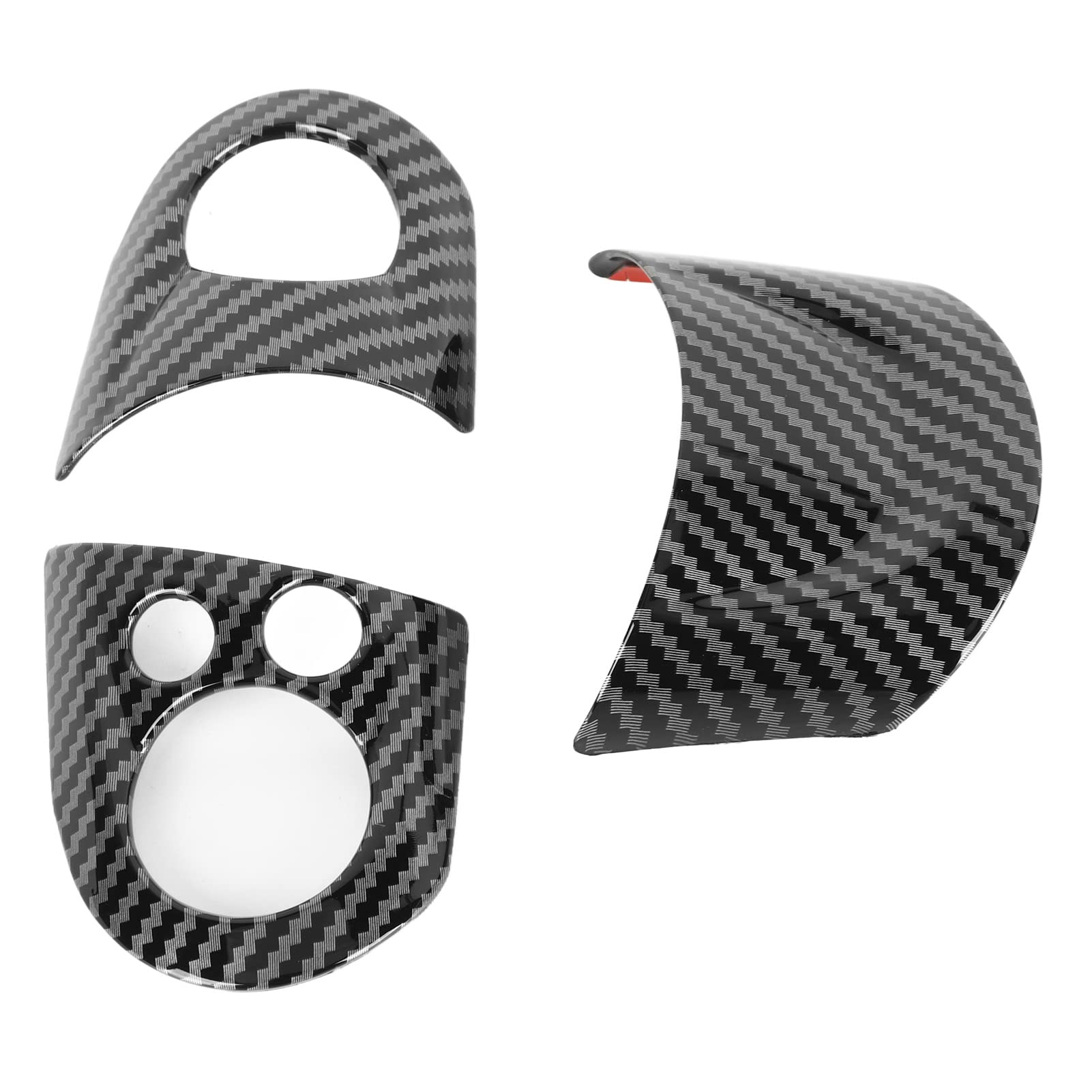 3PCS Lenkrad Panel Abdeckung Carbon Faser Farbe Verhindern Kratzer für Cooper R54 R55 R56 R60 von Akozon