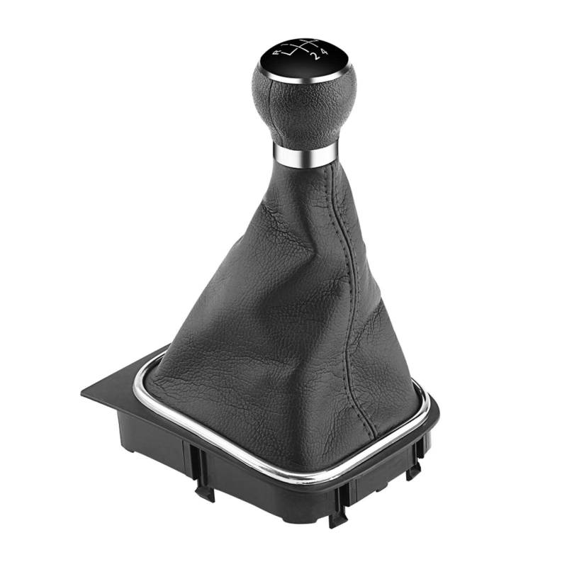 5-Gang Auto Schaltknauf Auto Shifter Boot Cover Ersatz Schaltmanschette für 6 MK5 MK6 2005 Gamasche von Akozon