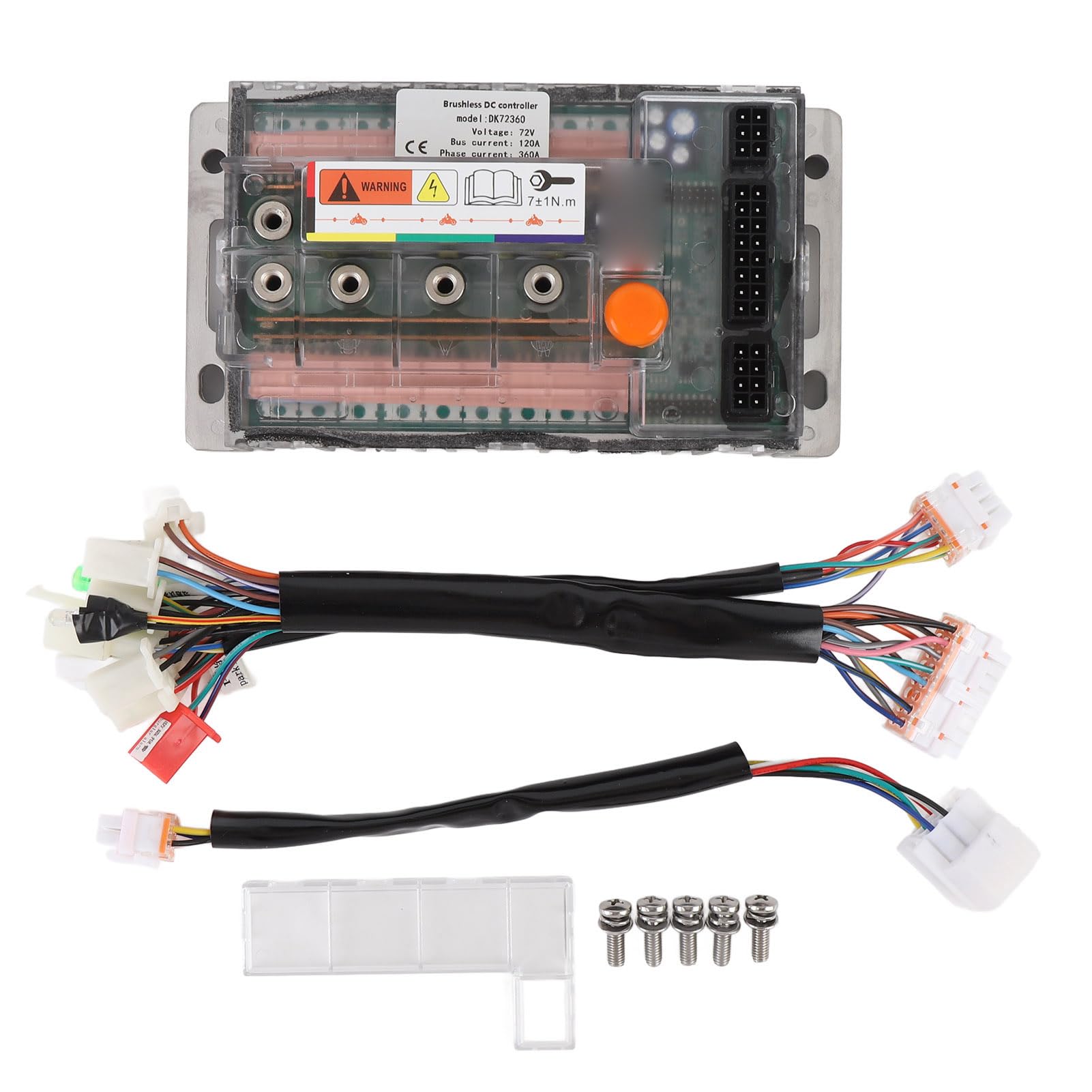 72-V-Elektromotorrad-Controller DK72360 Sinuswellen Bürstenloser Gleichstrommotor Bis zu 3000 W Leichter ABS-Aluminiumlegierungs-Elektromotorrad-Mobilitätsroller von Akozon