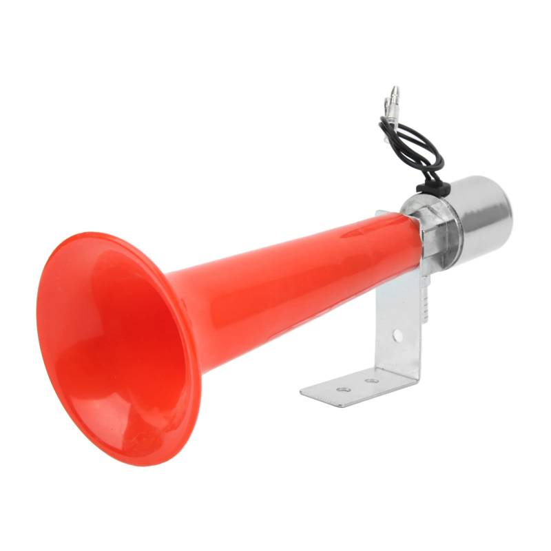 Air Horn, 180DB Auto Red Air Trompete Horn Universal Purpose 12V / 24V Caravan Pressure Whistle Horn für Autos Trucks SUVs Motorräder von Akozon