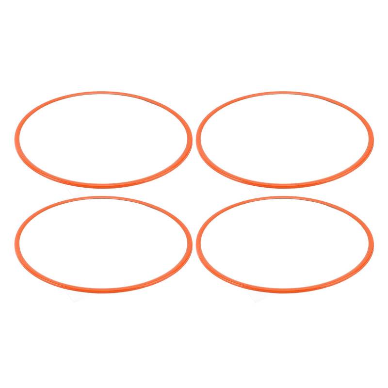 Akozon 4pcs 16 Zoll Rad Rand Beschützer Ring Anti -Scratch -Selbstkleber Randschutz -Trimmring für Flache Randkantenauto (ORANGE) von Akozon