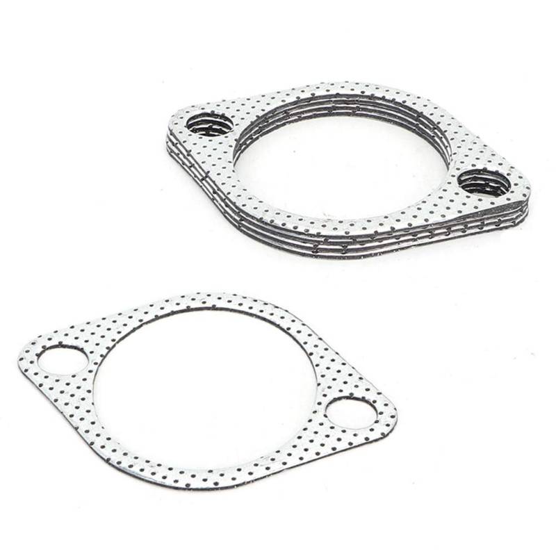 Akozon 3 Inch Exhaust Gasket, Focus Mk2 Auspuffdichtung,5 Stück Auspuffrohrdichtung,3 Zoll Auspuffdichtung Auspuffrohr Dichtung Auspuffkrümmer Auspuffdichtung Keramik Auspuffrohr Metalldichtung von Akozon