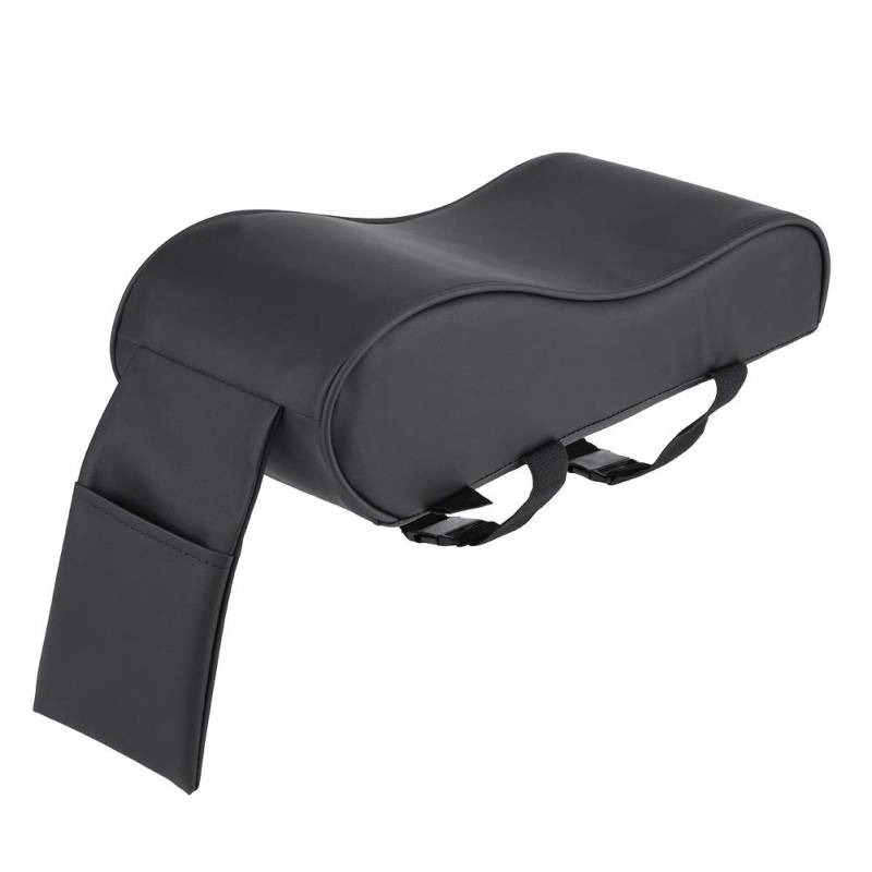 Akozon Auto Armlehnen Pad, Universal Leder Auto Armlehnen Pad Memory Foam Auto Kissen Matte Abdeckungen Auto Armlehne Konsole mit Handytasche von Akozon