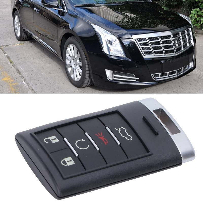 Akozon Autoschlüssel, Smart Remote Autoschlüssel, Smart Key 5-Tasten mit Kleinem Schlüssel M3N5WY7777A für CTS 2008‑2013 von Akozon