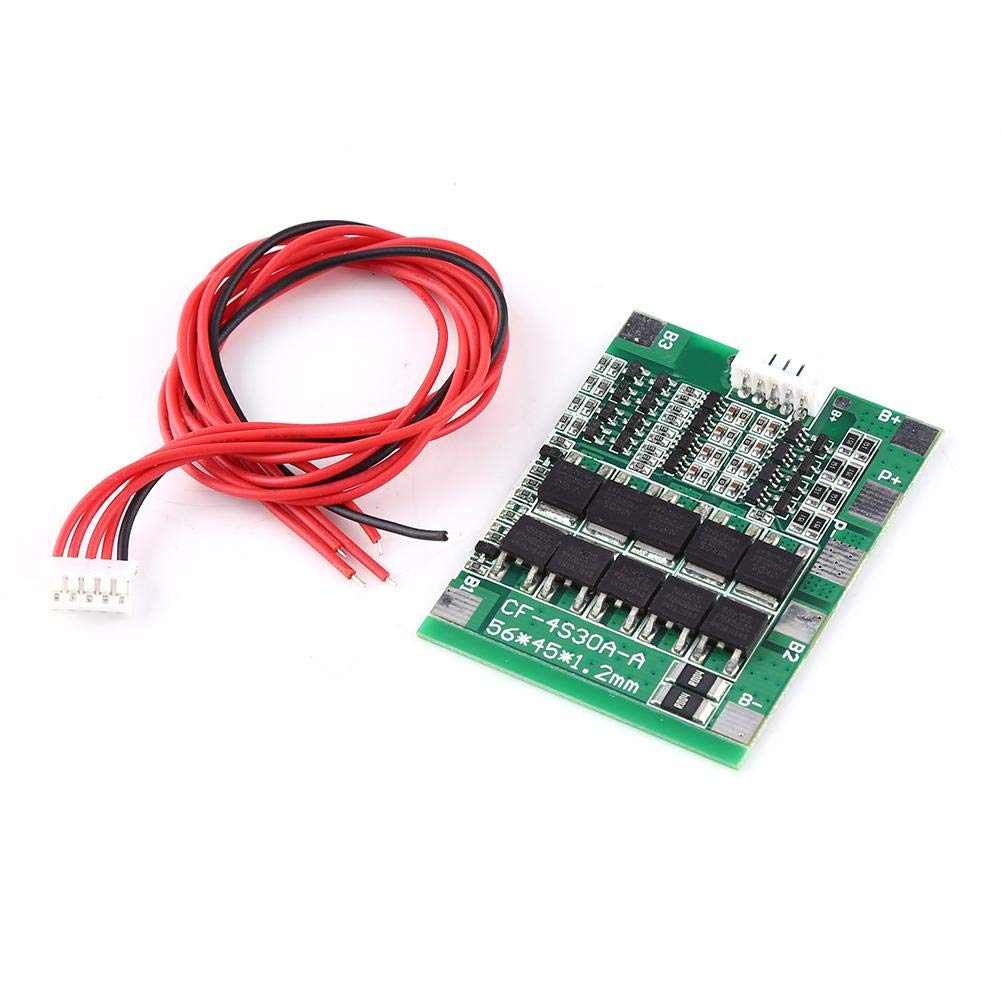 Akozon Batterie BMS Board Module 4S 30A 14.8V Li-Ion Lithium Batterie PCB Schutz Bord Gleichgewicht mit Draht von Akozon