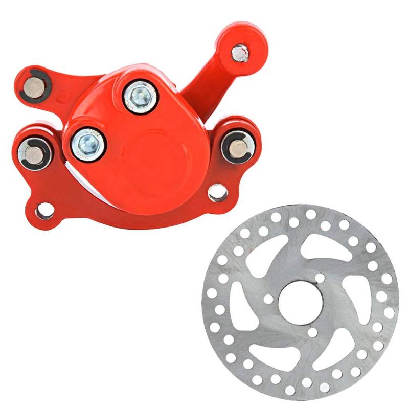 Akozon Bremssattel 120mm Metall Disc Rotor Bremssattel Baugruppe für 43 47 49cc elektrische Go Kart Roller Mini Moto von Akozon