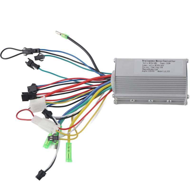 Akozon Elektromotor Controller, 36V / 48V 350W Brushless-Motorcontroller für elektrischen Fahrrad Roller brushless controller 36v von Akozon