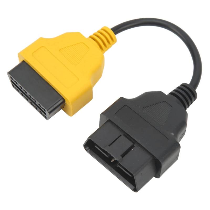 Akozon Gelber CAN-Adapter, OBD2-Diagnosewerkzeug-Anschluss, Adapter, Kabelanschluss, Scan-Tool-Adapter, Ersatz für ECU-Scanner von Akozon