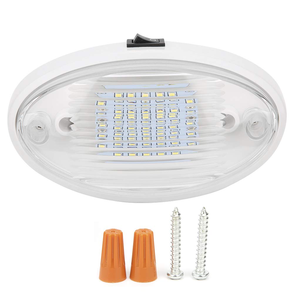 Akozon Innenbeleuchtung, 12 V, 400 lm, LED-Innenleuchte, hohe Helligkeit, für Auto, Wohnmobil, Yacht, Boot, Anhänger von Akozon