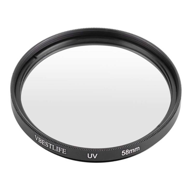 Akozon Kameraobjektiv, Univesal Ultra Slim UV-Filter Schutzfilter für DSLR-Kameras 58 Mm für(58mm) von Akozon