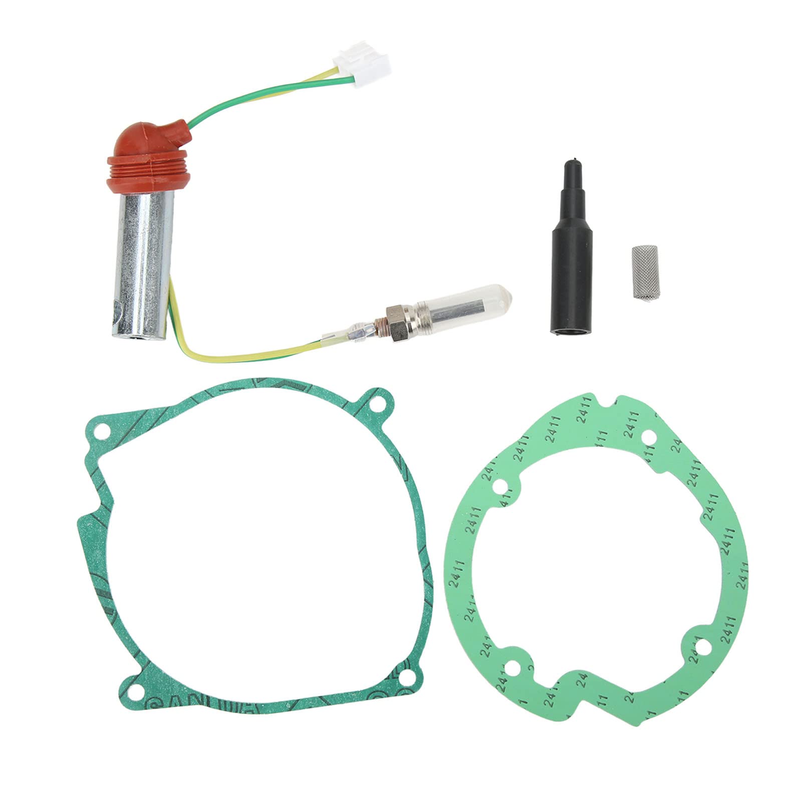 Akozon Lufterhitzer-Reparatursatz, 5 Stück Glühkerzen-Reparatursatz Air Heater Plug Service Kit 12V 5KW Standheizung Service Maintenance Kit Ersatz für Webasto Heizung von Akozon