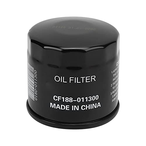 Akozon Ölfilter Auto Ölfilter Oil Filter Autoteile Ölfilterelement Metallmotor Motor Ölfilter Ölreiniger Schwarz für CF500 ATV500 ATV CF X5 X6 Z6 U6 UTV von Akozon