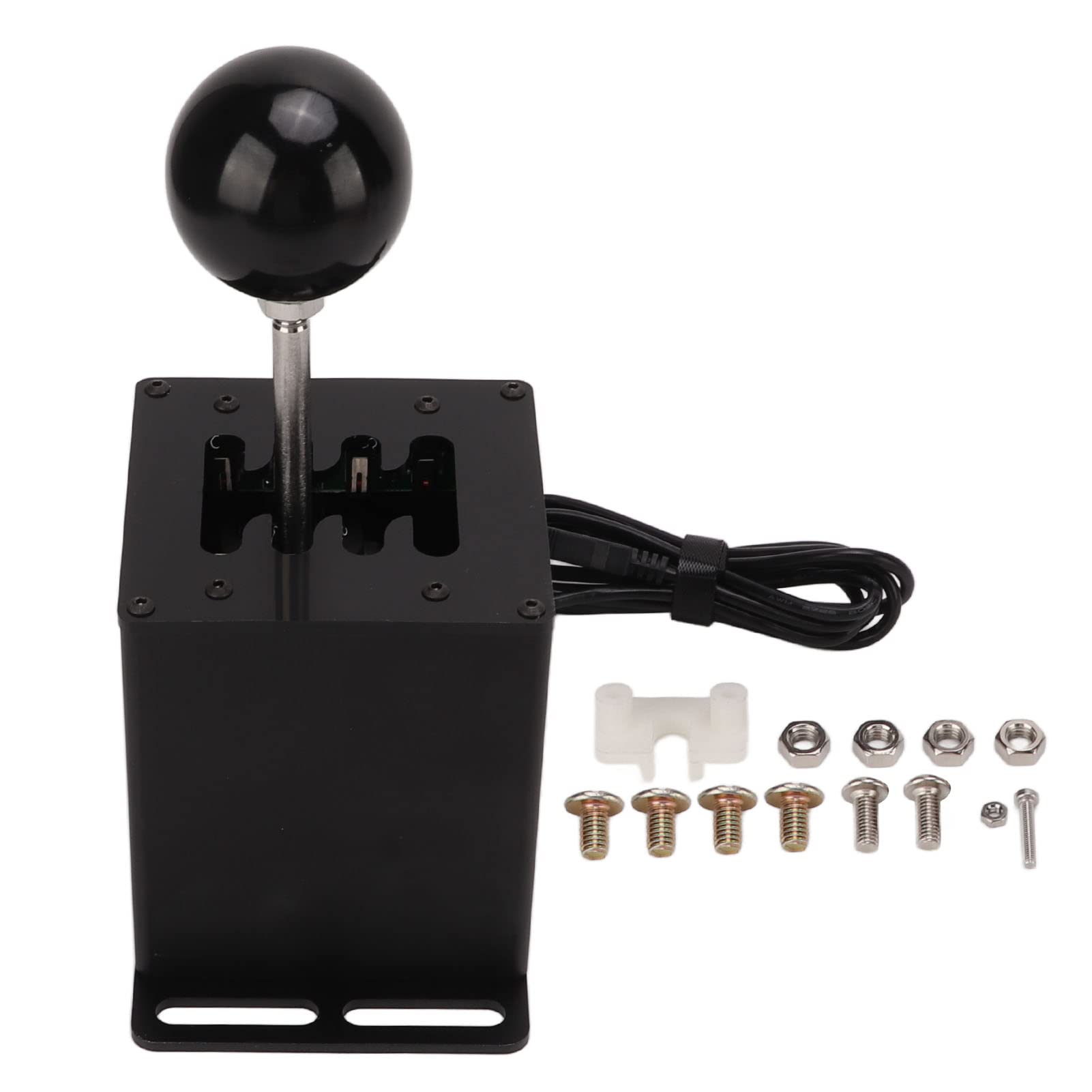 Akozon Sequenzieller H-Schalthebel, 8-Geschwindigkeits-PC-USB Simulationsspiel H Gear Shifter Micro Switch Sensor für G29 G27 GT Rennspiele von Akozon