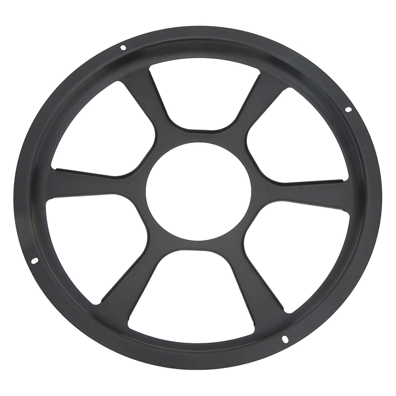 Auto-Audio-Lautsprecherabdeckung Schutztür Lautsprecherverkleidung Sub Woofer Ziergitter Schwarz(30cm/12in) von Akozon