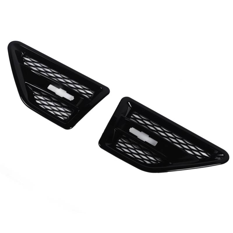 Auto Grill Mesh Vent Dekoration Ersatz für Freelander 2 LR2 Gloss Black Side Air Vent Trim Grill von Akozon