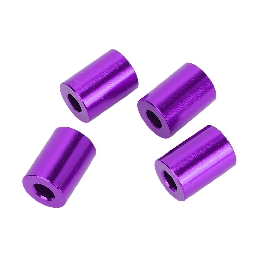 Auto-Motorhauben-Entlüftungs-Abstandshalter aus Aluminiumlegierung für 6-mm-Motoren Professionelles Zubehör für den Einsatz (Purple) von Akozon