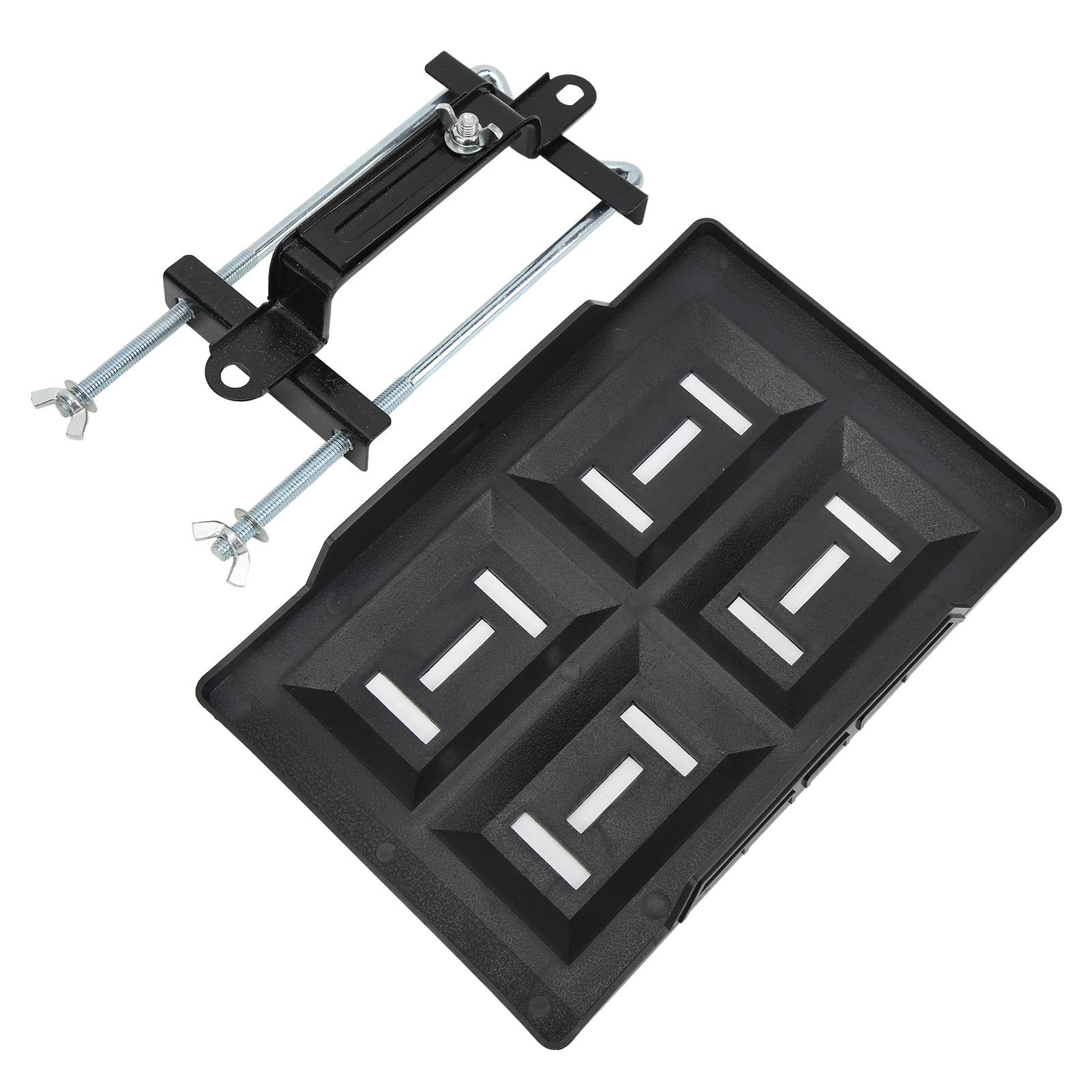 Batteriefach, Batteriehalter für Autoboote, Batteriehalter mit Verstellbarer Halterung, Universell für Batterien der Serie 27 30 31 (28 Tabletts + 23 Halterungen) von Akozon