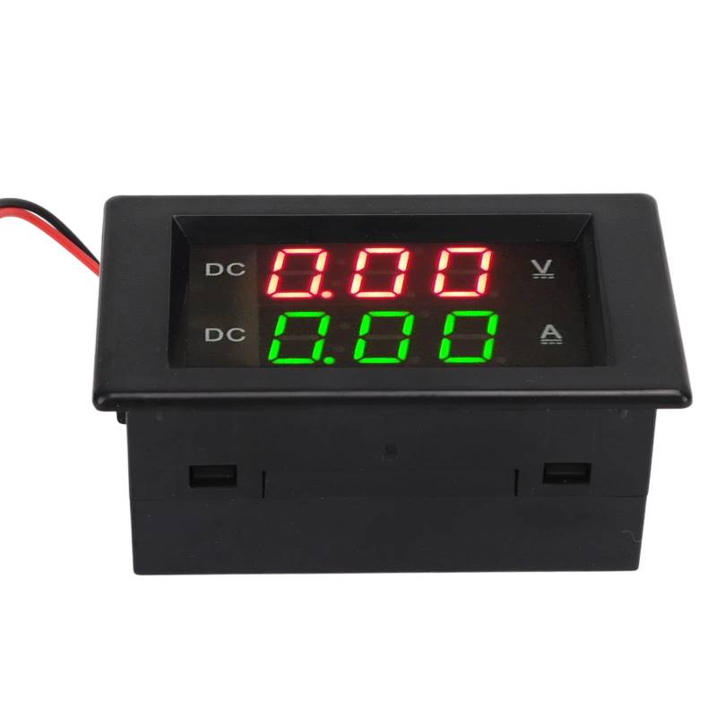 Dual-LED-Display-Voltmeter, YB4835VA DC 0 Bis 300 V 50 A Stromvoltmeter mit Doppelanzeige Wasserdichter, Störfester LED-Spannungsamperemeter von Akozon