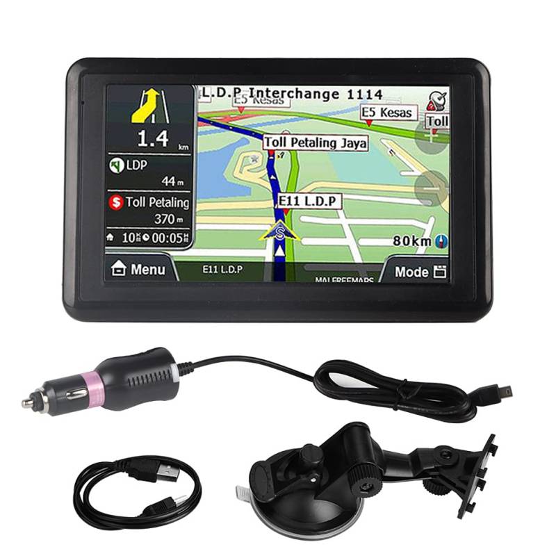 GPS-Navigation | Universeller 5-Zoll-Touchscreen Auto-Navigator GPS-Navigation DDR256M 8G MP3 FM Europa Karte 508 von Akozon