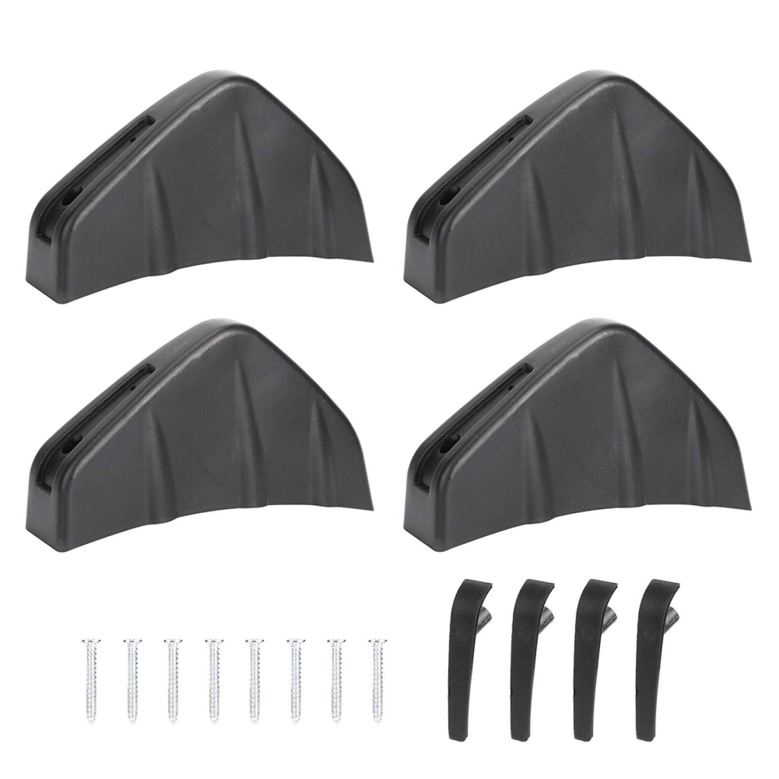 Heckspoiler, Akozon 4pcs Auto Heckstoßstange Diffusor Fin Spoiler Lip Universal Auto Zubehör von Akozon