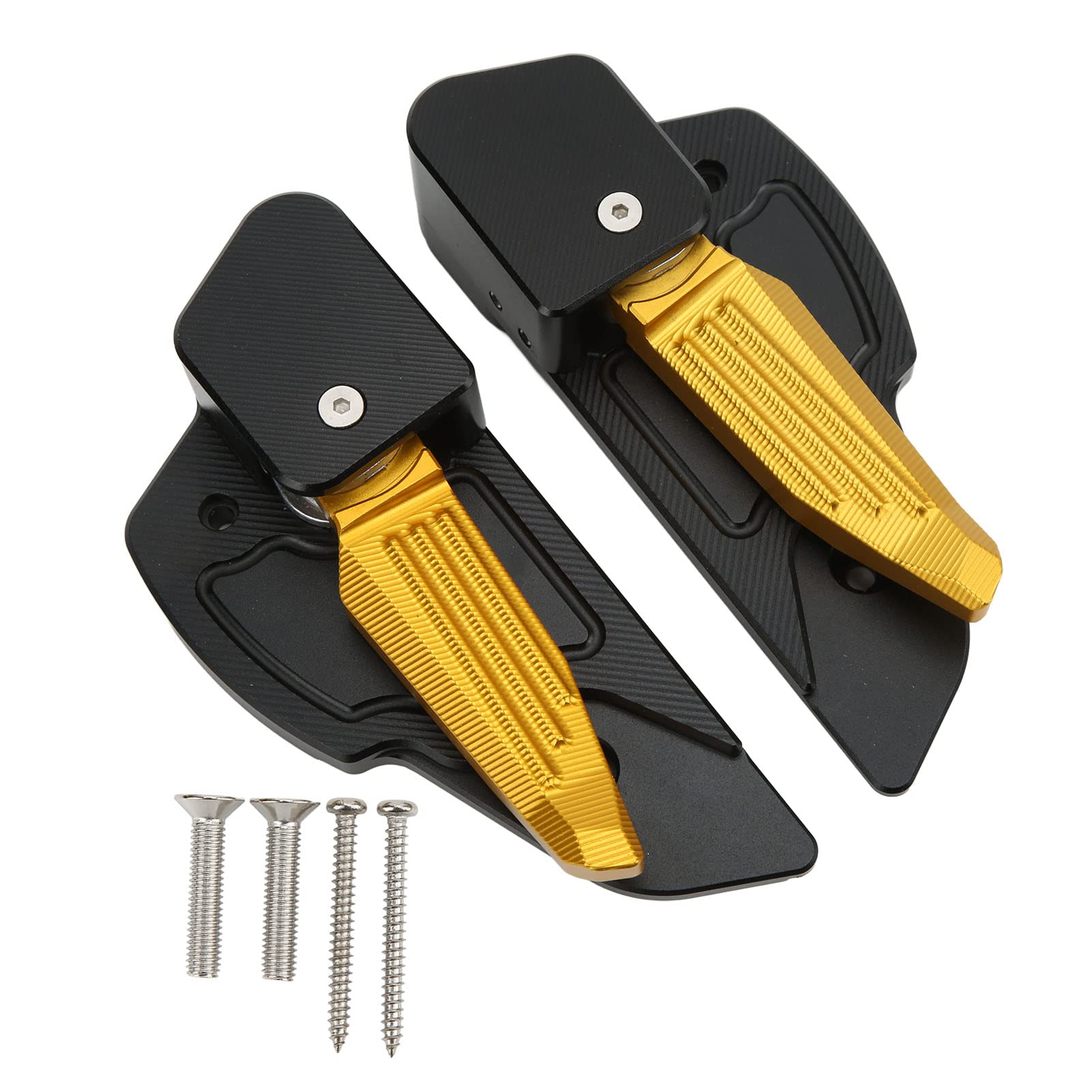 Hinteres Fußpedal, 1 Paar Motorrad-Fußrasten Hinten Faltbare Motorradpedale für Vespa Primavera Sprint 125 150 2017-2020(Gold) von Akozon