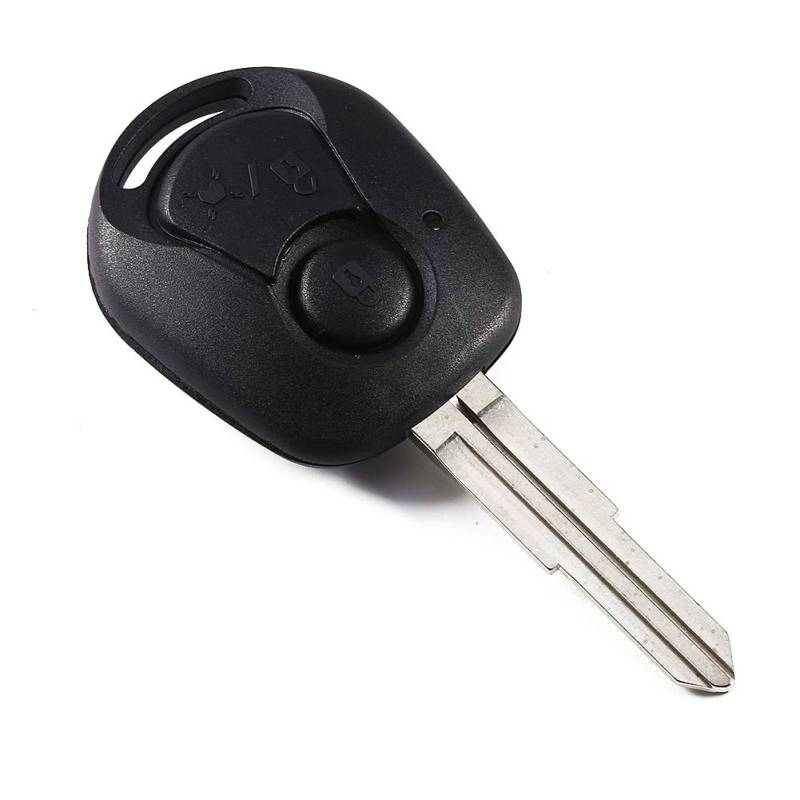 Hochwertige Remote -Key Shell Langlebige Ersatzkoffer für Ssangyong Actyon Kyron Rexton Car Key FOB 2 Button Auto Zubehör von Akozon