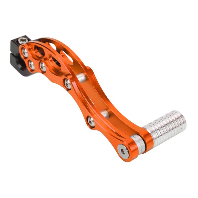 Kickstarter Hebel Pedal, Kickstarter Starthebel, Motorrad Starthilfe Hochfeste Aluminiumlegierung Kick Start Pedal Kickstarter Ersatz Universelles Zubehör für Motorrad Roller(Orange) von Akozon