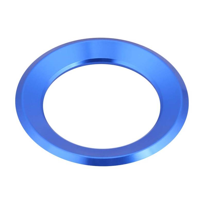 Lenkrad Ring Blau Lenkradring, Selbstklebende Lenkradabdeckung Aus Aluminiumlegierung Lenkradverkleidung Aus Aluminiumlegierung Für 6 7 B7 (Blau) von Akozon