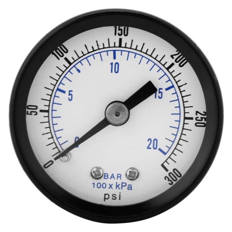 Manometer, Akozon Mini Manometer 0-20 bar/0-300 psi 1/8 "BSPT-Gewinde Hinten Installation Anschluss für Kraftstoff Luft Öl Flüssiges Wasser von Akozon