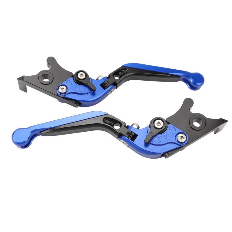 Motorrad-Bremskupplungshebel, Klappbarer Kupplungshebel aus Aluminiumlegierung, Verstellbarer Motorrad-Kupplungsbremshebel für NMax 125 NMax155 (BLUE) von Akozon