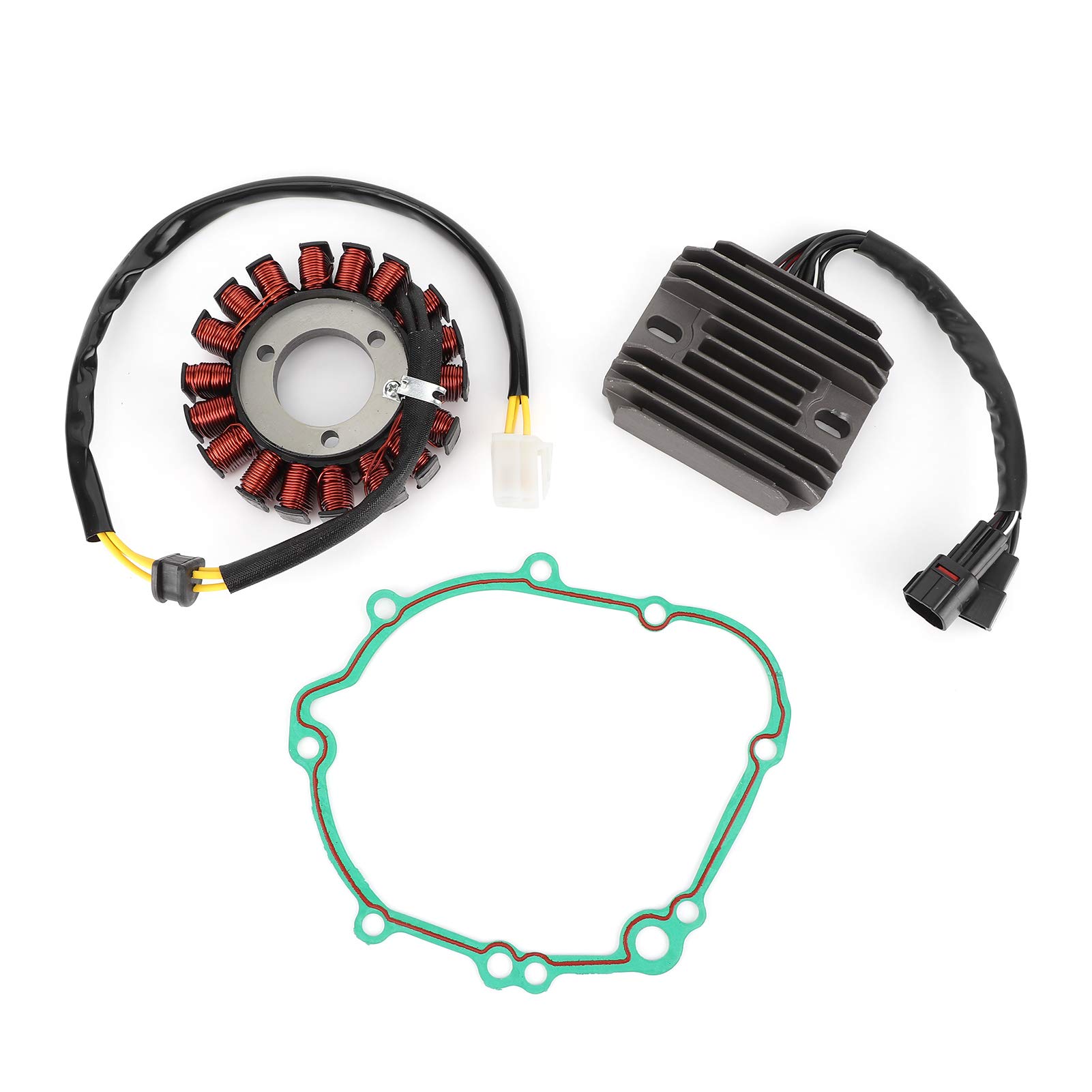 Motorrad-Stator- und Regler-Gleichrichter mit Dichtungssatz Ersatz für GSX-R600 K6 / K7 / K8 / K9 2006-2009 Powersports Generator-Gleichrichter von Akozon